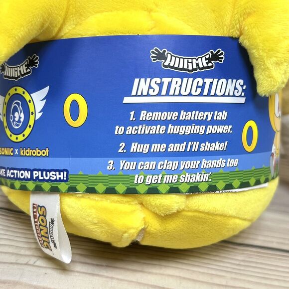 Kidrobot Super Sonic The Hedgehog 20" HugMe Shake Action Vibrating Plush Toy NWT - Picture 12 of 15